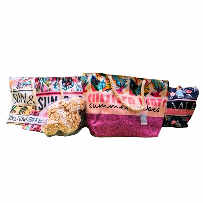 Borsa Sun & Beach con pochette e colomba all’Interno