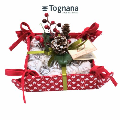 Portapane Rosso Xmas – 150 g Brutti & Buoni